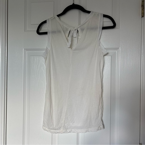 J. Crew White Cream Eyelet Tank Size Extra Small - Picture 6 of 7